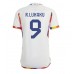 Billige Belgien Romelu Lukaku #9 Udebane Fodboldtrøjer VM 2022 Kortærmet